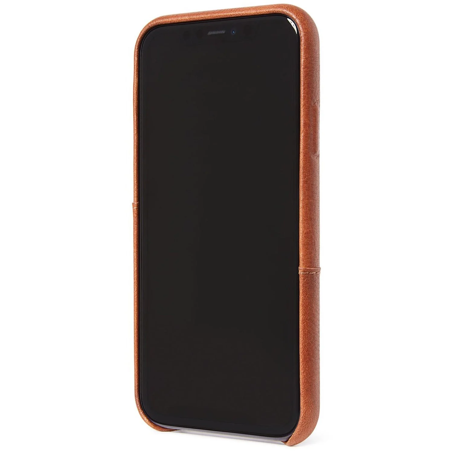 Leather Back Cover Card Case | Brown - Image 3