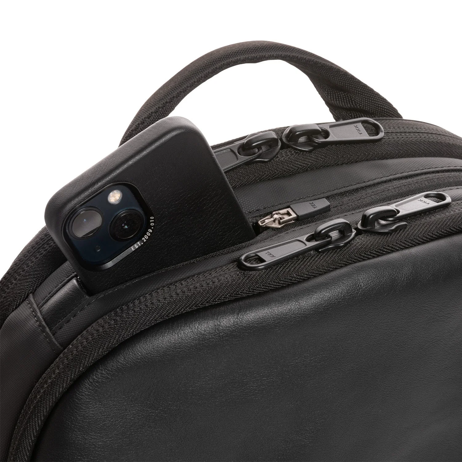 Leather Backpack | Black - Image 7