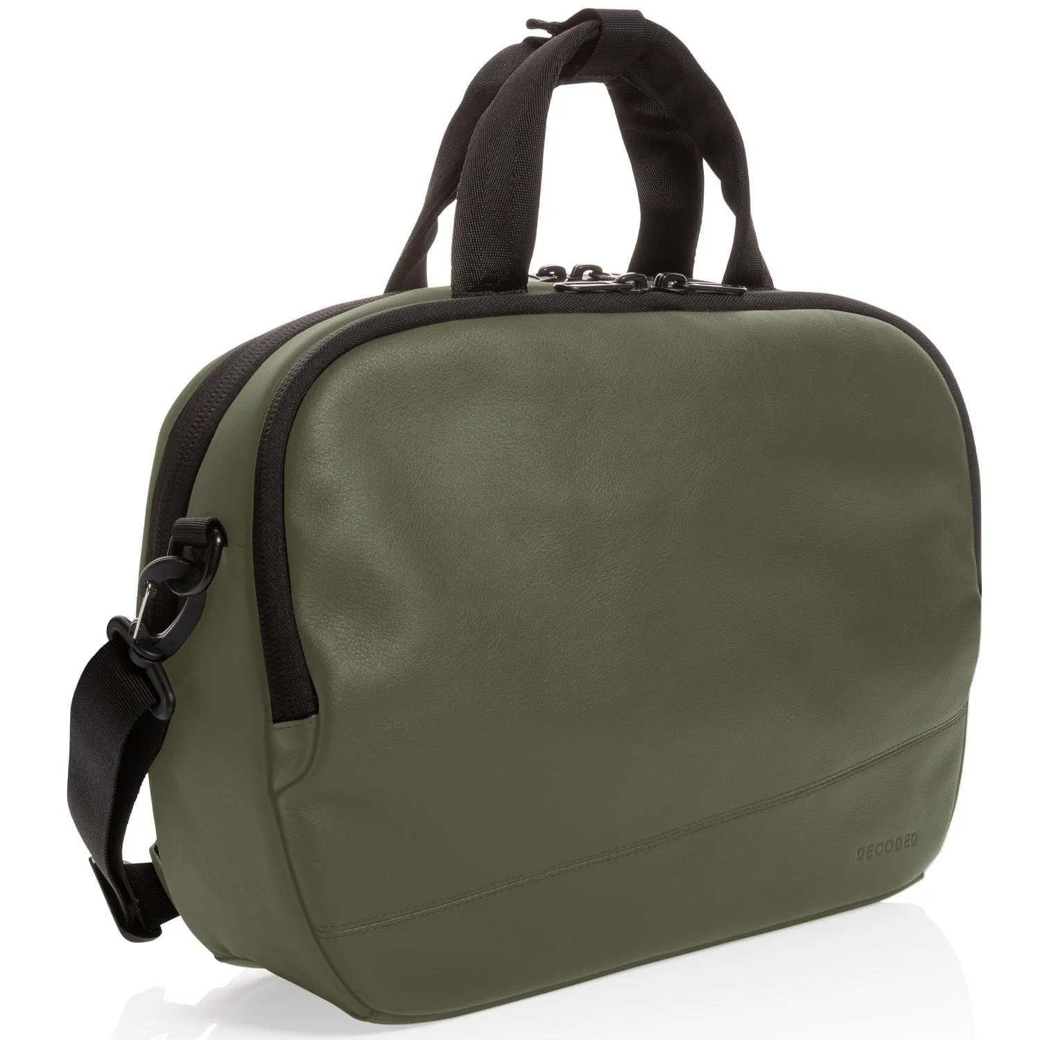 Leather Briefcase | Olive - Image 4