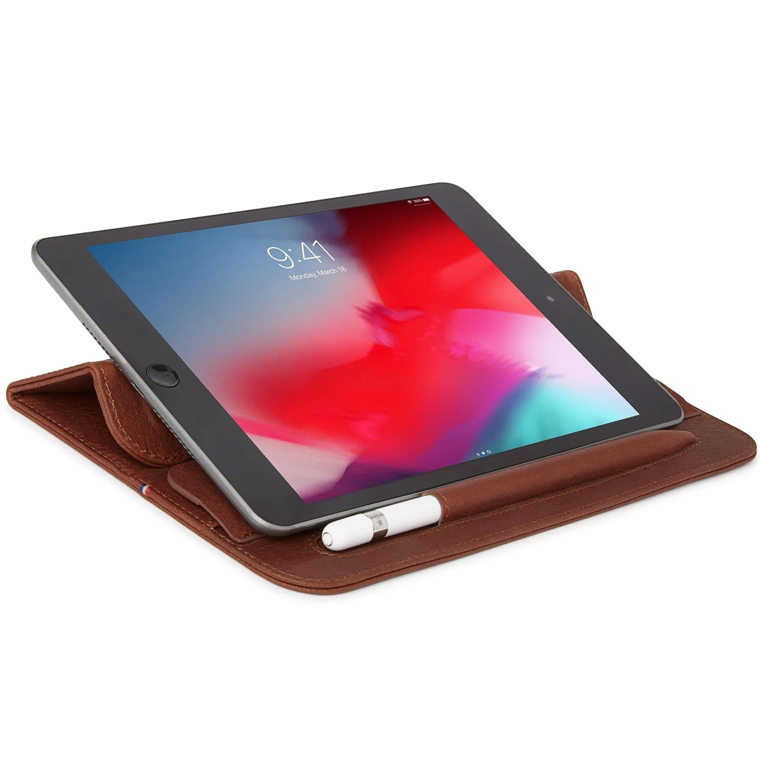 Leather Foldable Sleeve | Oak Brown | iPad Mini - Image 5