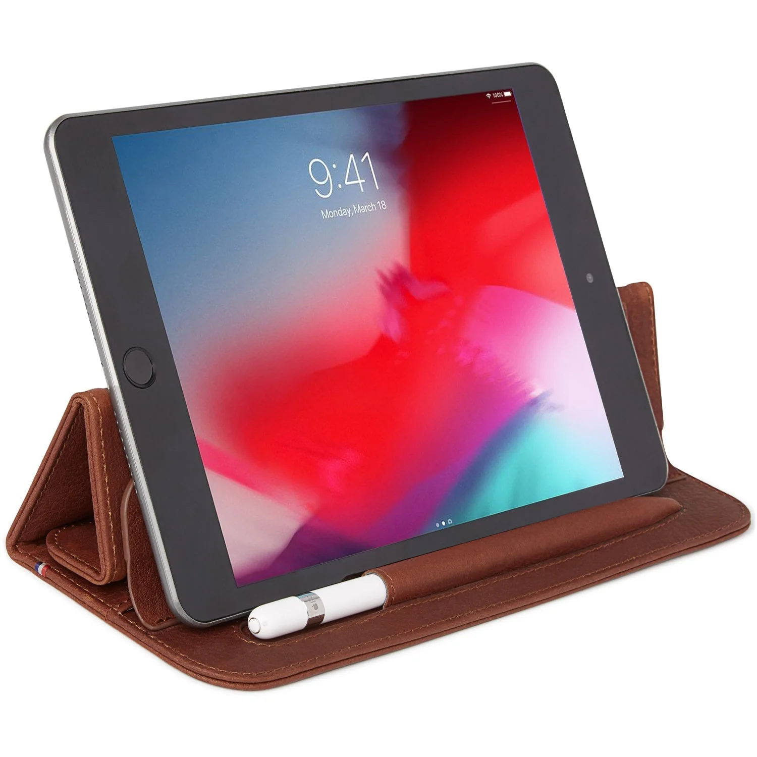 Leather Foldable Sleeve | Oak Brown | iPad Mini - Image 6