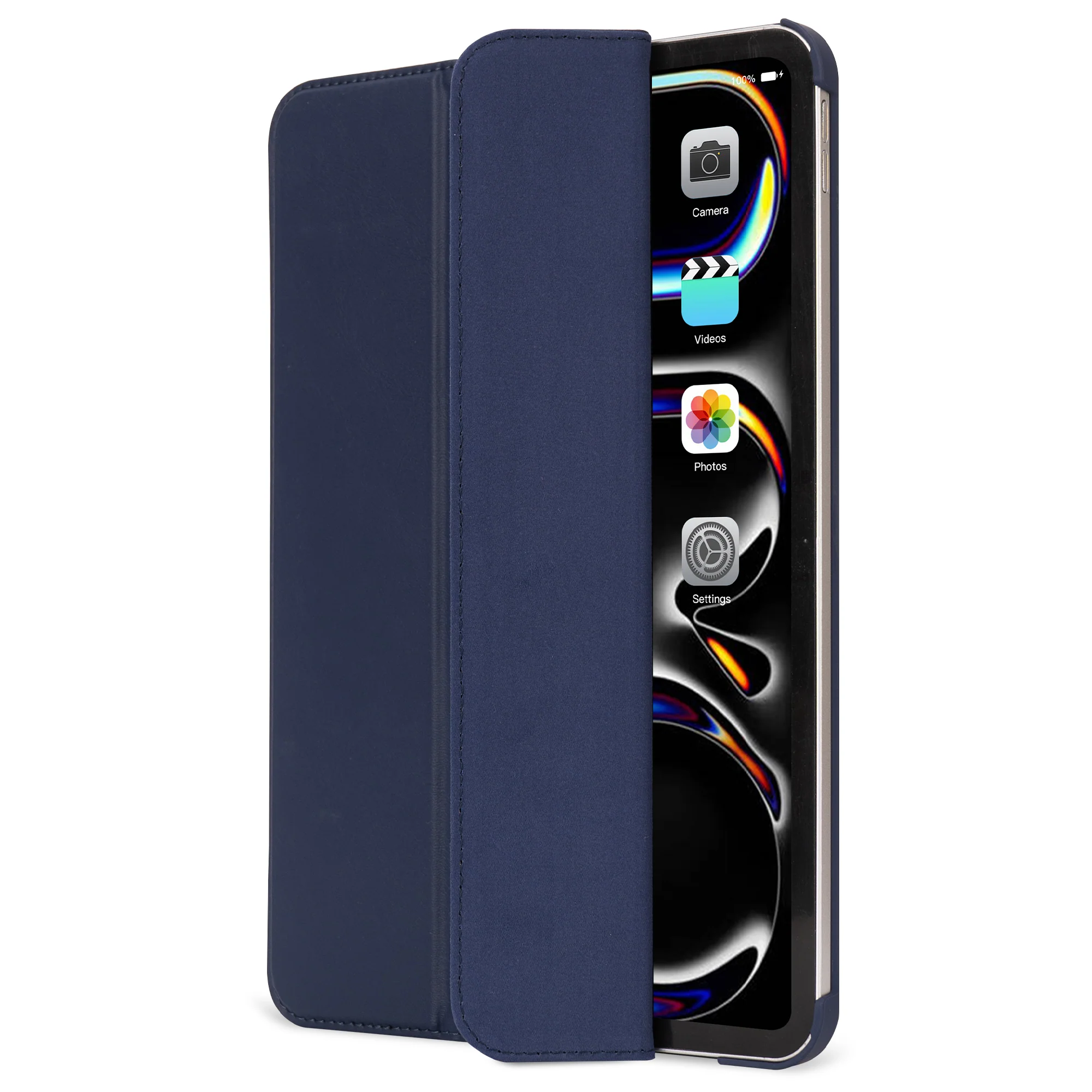 Textured Silicone Slim Cover | Navy Peony | iPad Pro 11" M4 & M5 | D24IPAP11SC1NE - Image 5